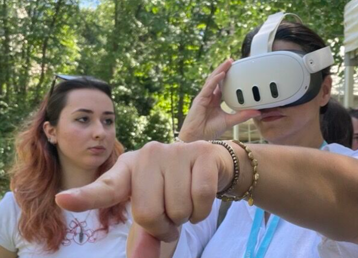 Démonstration du casque Meta Quest avec suivi des mains