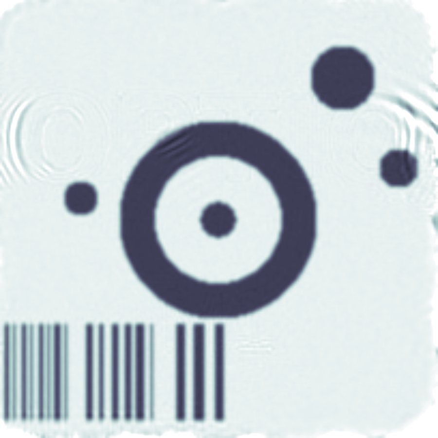 Amplitude reconstruite par l'algorithme ptychographique