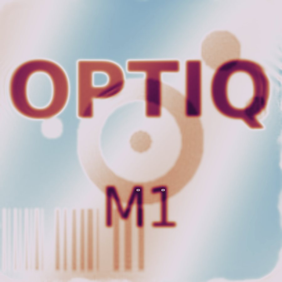 Phase reconstruite faisant apparaître la gravure OPTIQ M1